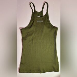NOBULL ribbed tank green small s